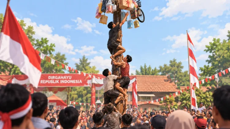 Panjat Pinang dan Semangat Kemerdekaan: Tradisi Rakyat yang Penuh Perjuangan