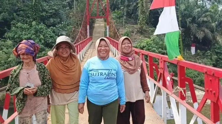 Jembatan Garuda Desa Merambung Bengkulu Selatan Telah selesai