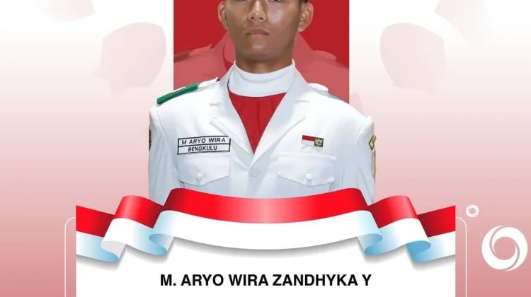 Aryo Wira Zandhyka, Pelajar Bengkulu Kibarkan Merah Putih di Istana