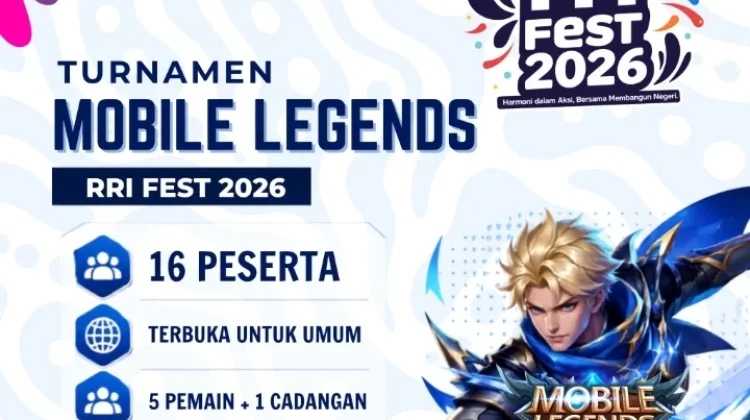 Yuk, Daftarkan Tim Kamu di Turnamen Mobile Legends RRI Fest
