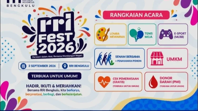 RRI Fest 2026 Buka Panggung bagi UMKM Bengkulu