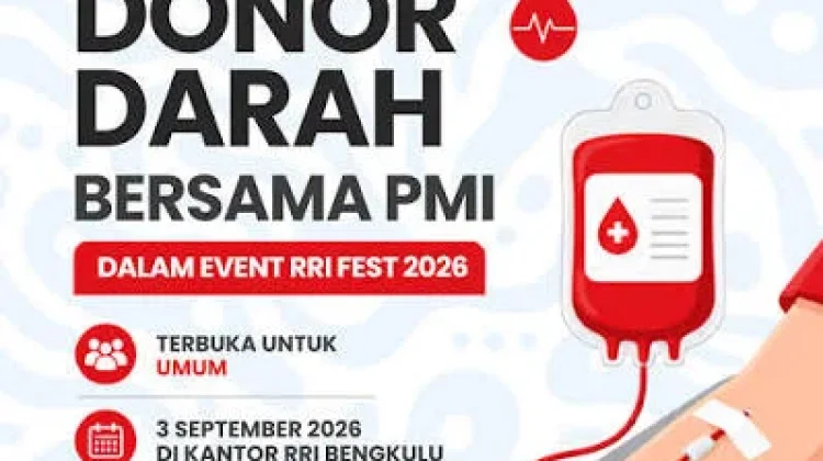 RRI Fest 2026 Ada Donor Darah, Ditargetkan 50 Kantong Darah