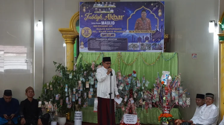 Maulid Nabi Masjid Baiturrahim Bajak Meriah dengan Giat Keagamaan-Kearifan Lokal