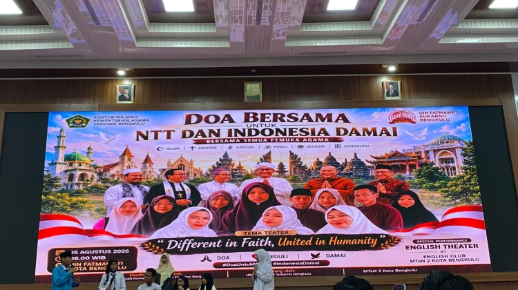 Kemenag Provinsi Bengkulu Gelar Doa Kebangsaan untuk Duka NTT dan Indonesia Damai