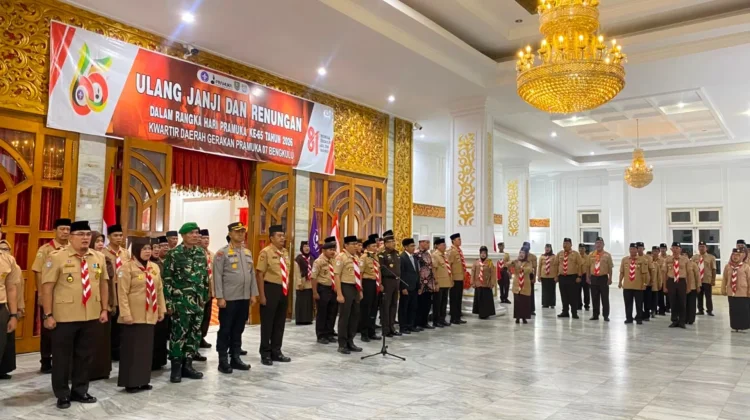Kwarda Bengkulu Gelar Ulang Janji dan Renungan dalam Rangka HUT ke-65 Pramuka
