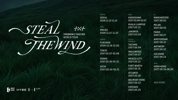 TXT Resmi Umumkan Tur Dunia Terbaru ‘STEAL THE WIND’