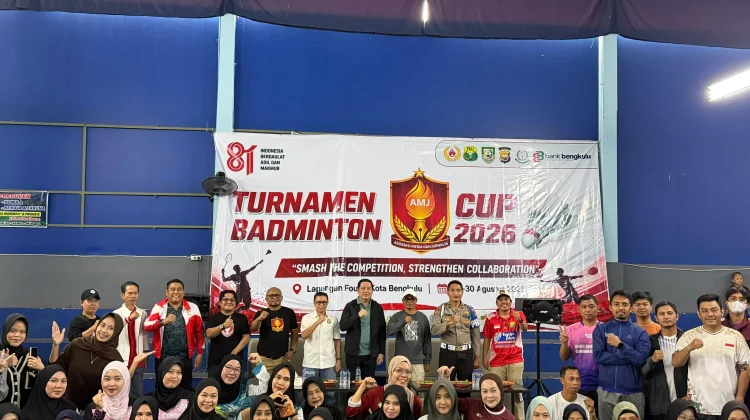 Turnamen Badminton AMJ Cup, 80 Tim Siap Adu Gengsi di Four Z Bengkulu