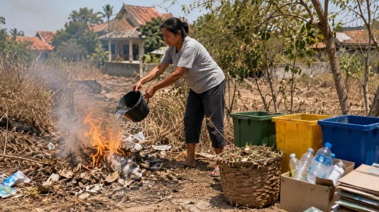 Bakar Sampah Saat Kemarau, Waspadai Kebakaran