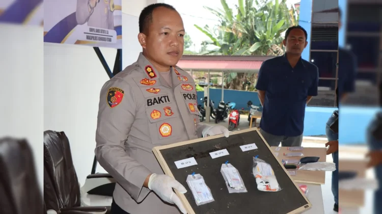 Polres Bengkulu Utara Berhasil Amankan 10,59 Gram Sabu dan 2 Residivis