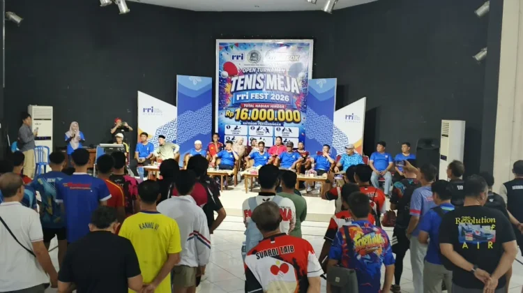 PTMSI Bengkulu Dukung Kejuaraan Tenis Meja RRI Fest 2026