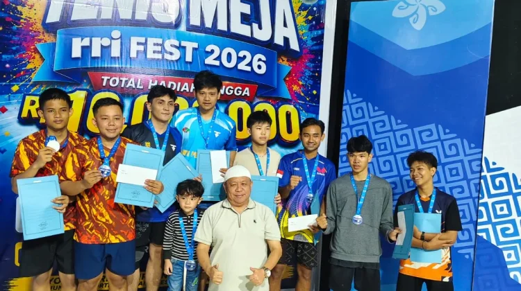 RRI Fest 2026 Berakhir, Pecinta Tenis Meja Dorong Turnamen Lebih Banyak di Bengkulu