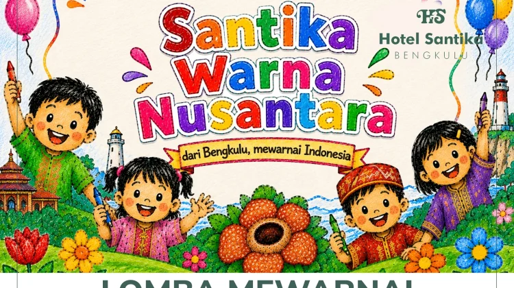Asah Kreativitas Anak, Santika Bengkulu Hadirkan Lomba Mewarnai