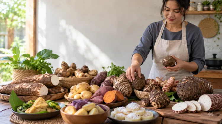 Sepuluh Umbi Lokal Alternatif Pengganti Nasi