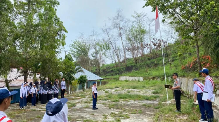 Antispasi Narkoba dan Bullying, Polsek Bermani Ilir Goes To School Pelajar SMP