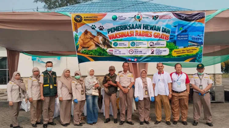 Karantina Bengkulu Siapkan 300 Dosis Vaksin Rabies Gratis