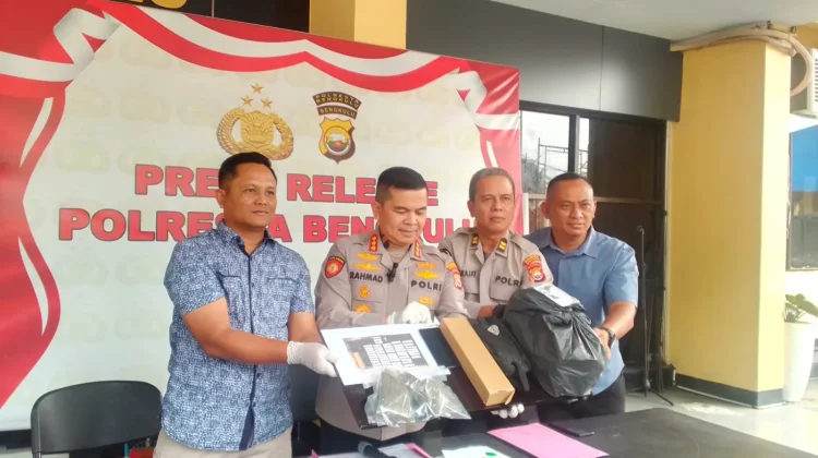 Polresta Bengkulu Ungkap Peredaran Ganja 650 Gram