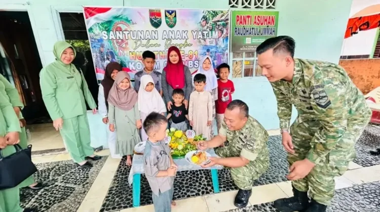 HUT ke-81 TNI, Kodim Bengkulu Selatan Gelar Bakti Sosial dan Santunan Anak Panti