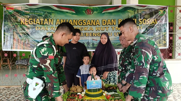 Kodim 0423/BU Gelar Anjangsana dan Bakti Sosial ke Panti Asuhan Amanah