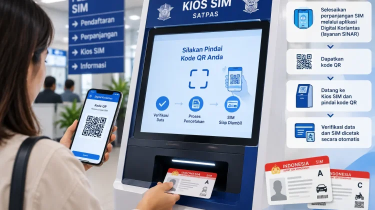 Perpanjang SIM Kini Bisa Cetak Mandiri