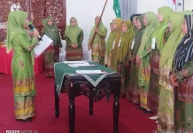Bupati Mukomuko Hadiri Pelantikan PC Muslimat NU Mukomuko