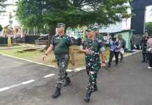 Pantau Kesiapan Operasional, Pangkogabwilhan Tinjau Korem 041/Gamas