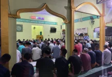 Ramadan 1447 H, WBP Rutan Bengkulu Melaksanakan Salat Tarawih