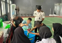 UMKM Mandiri, WBP Rutan Bengkulu Meracik Pembuatan Sabun Cuci Piring