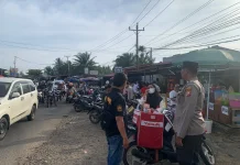 Antisipasi Gangguan Kamtibmas, Polresta Bengkulu Siaga di Pasar Tumpah