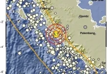 Gempa M5,7 Guncang Pantai Barat Sumatera Bengkulu