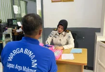 Tahanan Baru WBP Lapas Arga Makmur, Lakukan Cek Kesehatan