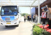 Kapolda Bengkulu Lepas Pemudik Gratis Presisi 2026