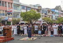 Warga Muhammadiyah Bengkulu Salat Id di Jalan Suprapto dengan Khidmat dan Tertib