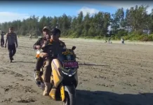 Satpol PP Kota Bengkulu Imbau Pengunjung Pantai Panjang Jaga Keselamatan