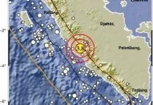 Hari Ini Bengkulu Diguncang Aktivitas Gempa 2 Kali