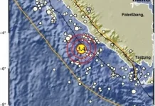 Enggano Diguncang  Gempa Dengan Magnitudo 3.4
