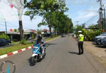 Ibadah Jumat Agung, Polresta Bengkulu Amankan Lalintas di GMI Getsemani
