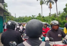 Jalur Tanggul Tanjung Jaya–Tanjung Agung Macet Parah