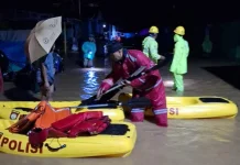 Polres Lebong Bersama BPBD dan TNI Tangani Banjir, Ratusan Rumah Warga Terdampak