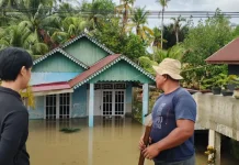 Ketinggian Banjir di Kota Bengkulu Mencapai 1 Meter Lebih