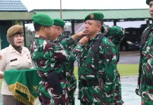 Dandim 0407/KB Pimpin Kenaikan Pangkal dilingkungan Kodim