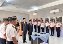 Kalapas Arga Makmur Hadiri Sumpah Jabatan Manajerial Kanwil Ditjenpas Bengkulu