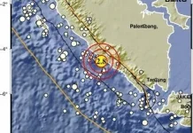 Bengkulu Selatan Diguncang  Gempa Dengan Magnitudo 2.8