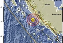 Bengkulu Utara Diguncang  Gempa Dengan Magnetudo 3.8