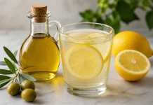 Tren Minum Olive Oil dan Lemon