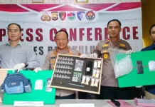 Polres Bengkulu Utara Berhasil Amankan 16,8 Gram Sabu