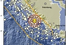 Gempa Dengan Magnitudo 5.3 Guncang Bengkulu Selatan