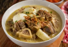Lontong Tulang Menu Olahan Daging Kurban