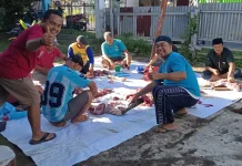 Gelora Bengkulu Tebar 77 Paket Daging Kurban