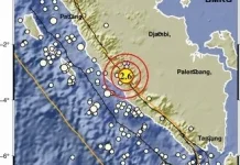 Sore Tadi Gempa Dengan Magnitudo 2.6 Guncang Lebong