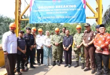 Ground Breaking Jembatan Perintis Garuda Tahap V dan VI Kodam XXI Radin Inten